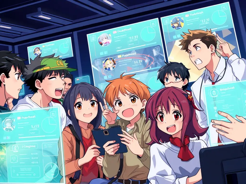 An image depicting a diverse group of players interacting within the Nangong Entertainment community, showcasing the platform's social features and opportunities for connection and collaboration.